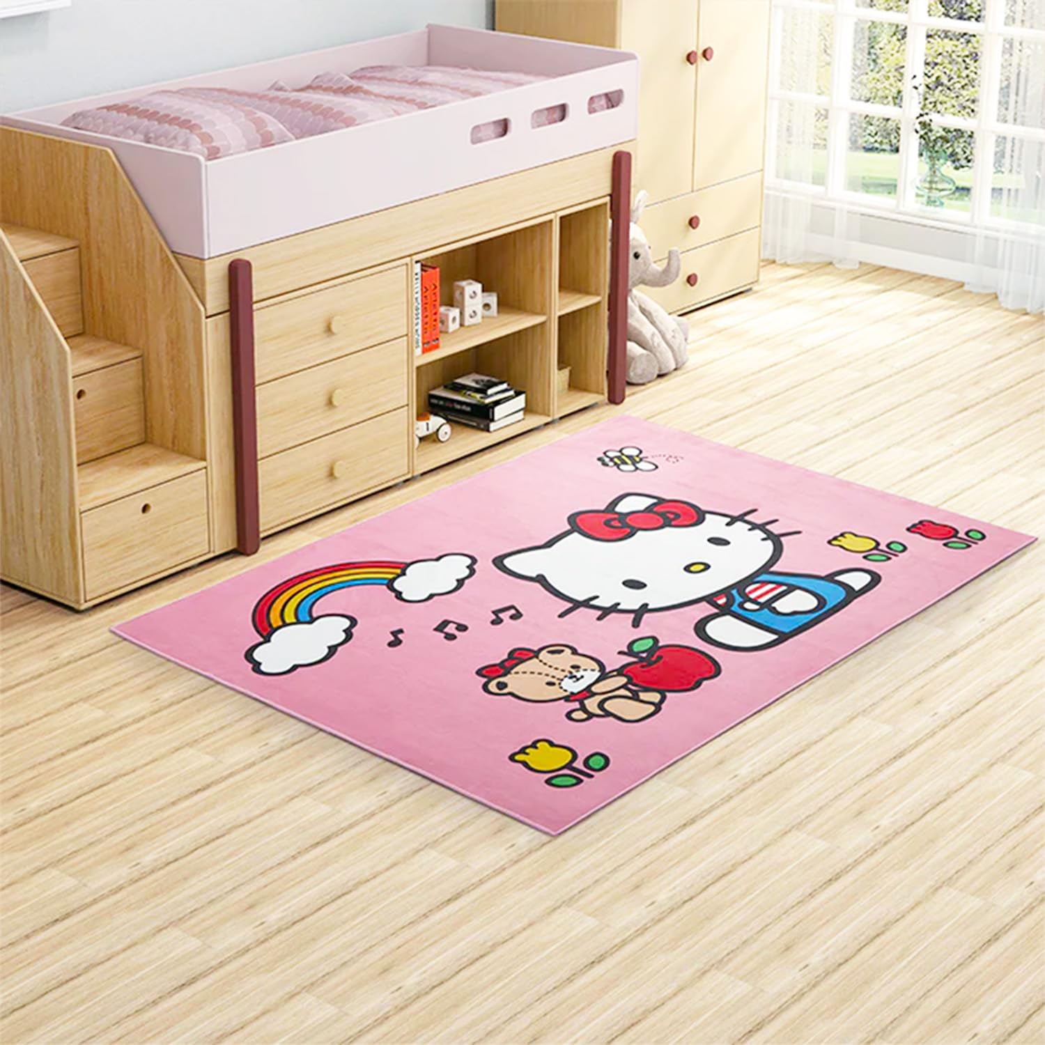 Amazon | ハローキティ ラグ キッズルームセット - 48x72インチ エリア